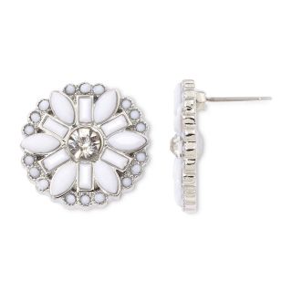 MIXIT White Flower Stud Earrings