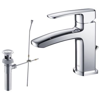 Rivuss Erbo Single lever Chrome Bathroom Faucet With Pop up Drain