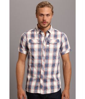 G Star Tacoma Windsor Check S/S Shirt Mens Short Sleeve Button Up (Blue)