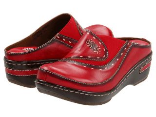 Spring Step Chino Womens Clog Shoes (Red)