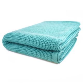 Pur Cashmere Schindler Thermal Knit Throw CTTHER 101 Color Aqua Heather