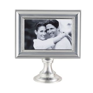 Silver Plated Pedestal 4x6 Picture Frame