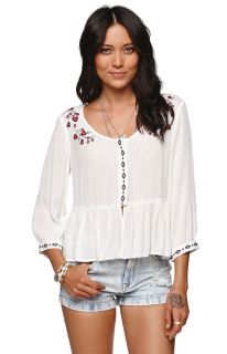 Womens Kendall & Kylie Shirts & Blouses   Kendall & Kylie Embroidered Button Dow