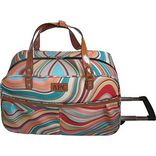 22 Whirler Duffel on Wheels Rainbow   AmeriLeather Travel Duffels