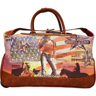 Teresa Rolling Duffle, Special Print Edition Cowgirl Flag   Nicole Le