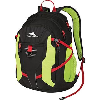 Aggro Backpack Black/Chartreuse/Crimson   High Sierra Laptop Backpac