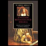 Cambridge Companion to English Renaissance Drama