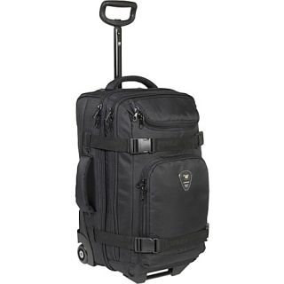 J World Vine 20 Carry On Wheeled Duffle   Black