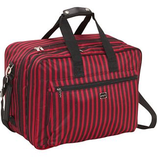 Stripe Convertible Weekender Black/Red   Sydney Love Luggage Totes a