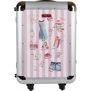 Priscilla Aluminum 21 Rolling Carry On Spinner Doll House   Nicole L