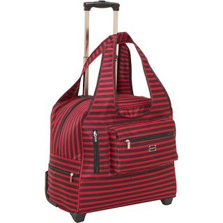 Stripe Day Trip Bag Black/Red   Sydney Love Small Rolling Luggage