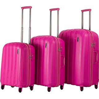 Paradise 3 Piece Extra Lightweight Luggage Set Pink   CalPak Luggage Sets