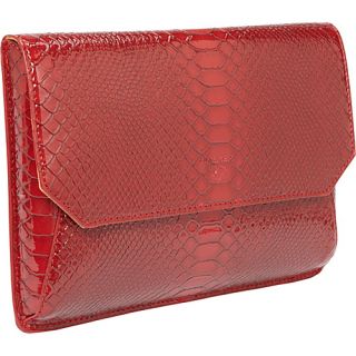 Francine Collection   7 Snake Skin Tablet Envelope Red   Wome