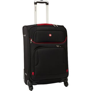 24 Exp. Spinner Upright Black with Red   SwissGear Travel