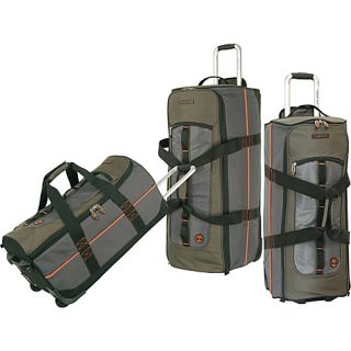 Jay Peak 3 Piece Set Burnt Olive   Timberland Luggage Sets