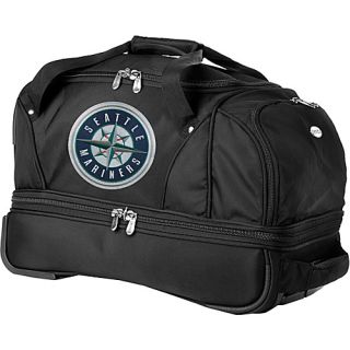 MLB Seattle Mariners 22 Drop Bottom Wheeled Duffel Bag Bla