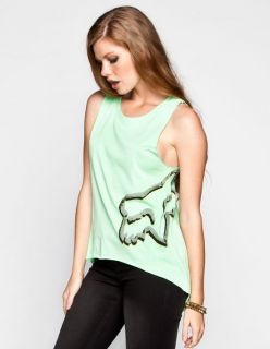 Dusted Womens Hi Low Muscle Tank Mint In Sizes Large, Medium, X Large, Smal