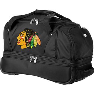 NHL Chicago Black Hawks 22 Drop Bottom Wheeled Duffel Bag