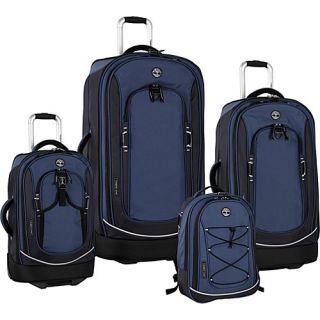 Claremont 4 Piece Set Blue/Navy/Black   Timberland Luggage Sets