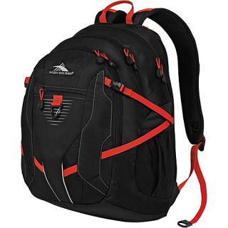 Aggro Backpack Black, Red Line   High Sierra Laptop Backpacks
