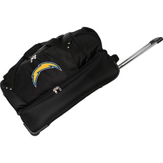 NFL San Diego Chargers 27 Drop Bottom Wheeled Duffel Bag B