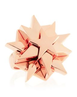 Layered Star Ring, Rose Golden, Size 6
