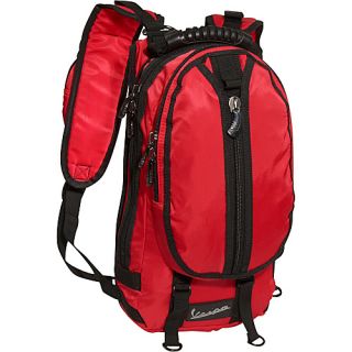 Basic Backpack Red   Vespa Laptop Backpacks