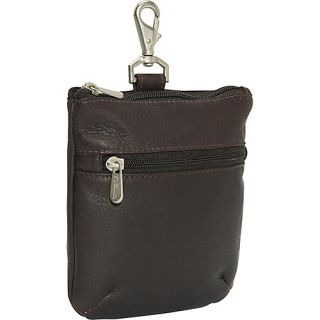 Zippered Valuable Pouch   Chocolate