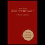 UBS Greek New Testament Readers Edition (Revised)