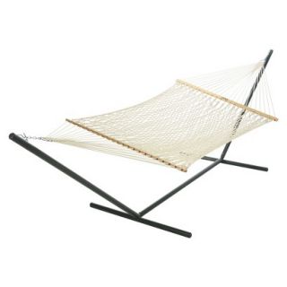 Outdoor Patio Large Duracord Rope Hammock   Oatmeal