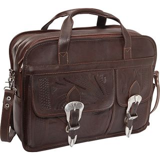 Briefcase Brown   Ropin West Non Wheeled Computer Cases