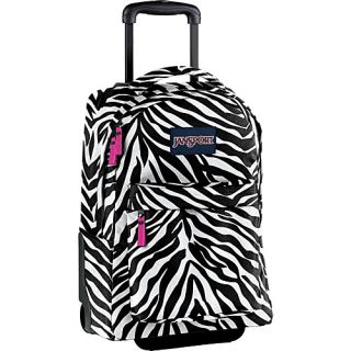 Wheeled SuperBreak Backpack   Black/White/Fluorscent Pink Miss Zebra