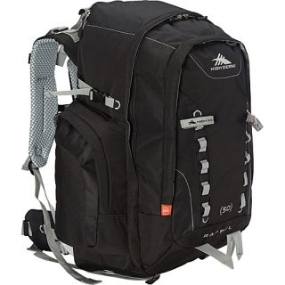Rappel 50 Hiking Backpack Black/Black/Silver   High Sierra Backpacki