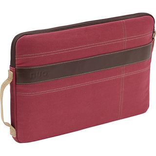 Canvas Sleeve for 13 MacBook Pro Red/Tan   Nuo Laptop Sleeves
