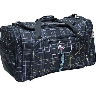 Hollywood 27 Duffel   Black Plaid