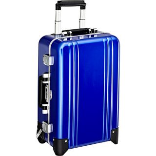 Classic Polycarbonate Carry On 2 Wheel Travel Case Blue   Zero
