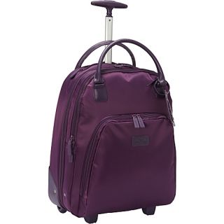 Wheeled Carry On Tote Purple   Lipault Paris Wheeled Business Case