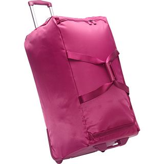 30 Foldable 2 Wheeled Duffle Bag Fuschia   Lipault Paris Large Ro