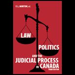 Law, Politics and Judicial Process in Canada