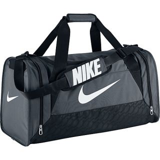 Brasilia 6 Medium Duffel Flint Grey/Black/White   Nike All Purpose Duffels