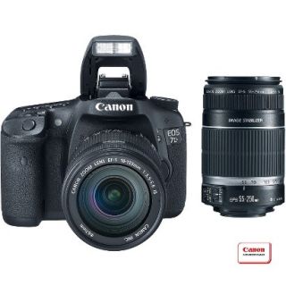 Canon EOS 7D 18MP Digital SLR Camera with EF S 18 135mm Lens and EF S 55 250mm