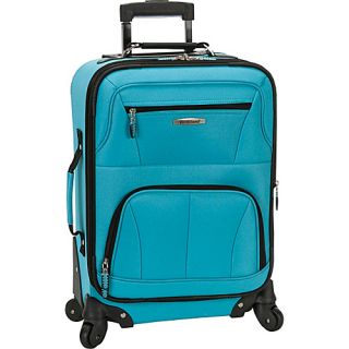 Pasadena 19 Expandable Spinner Carry On Turquoise   Rockland L