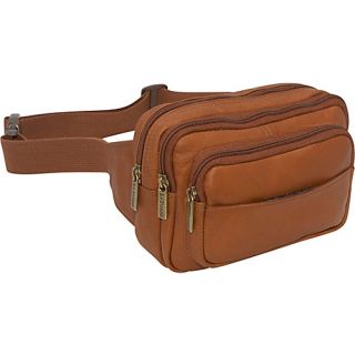 Four Compartment Waist Bag   Tan