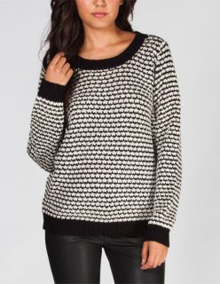2 Tone Women Sweater Black Combo In Sizes Medium, Large, Small Fo