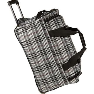 22 Rolling Duffle Bag Black Cross   Rockland Luggage Small Rol