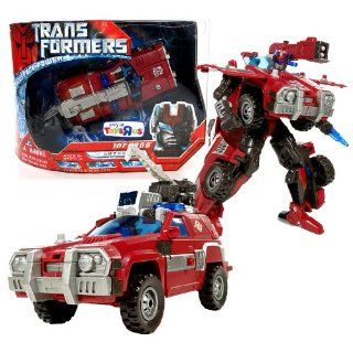 Hasbro Year 2007 Transformers Movie All Spark Power Series Voyager Class 7 Inch Tall Robot Action Figure   Autobot INFERNO with Disc Launcher and Rotating Weapon Plus Longarm Mini Con Figure (Vehicle Mode Emergency Rescue SUV) Toys & Games