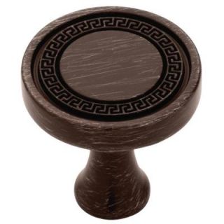 Liberty Classic Tapestry 1 1/4 in. Greek Key Round Cabinet Hardware Knob DISCONTINUED 122373.0
