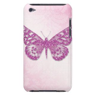 Cute Butterfly iPod Barely There Pink iPod Case Mate Cases