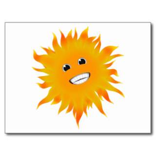 Mr Happy Sunshine Postcard