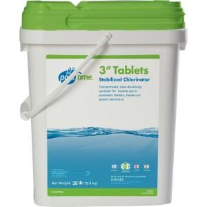 Pool Time 35 lb. 3 in. Tablets Stabilized Chlorinator 21727PTM